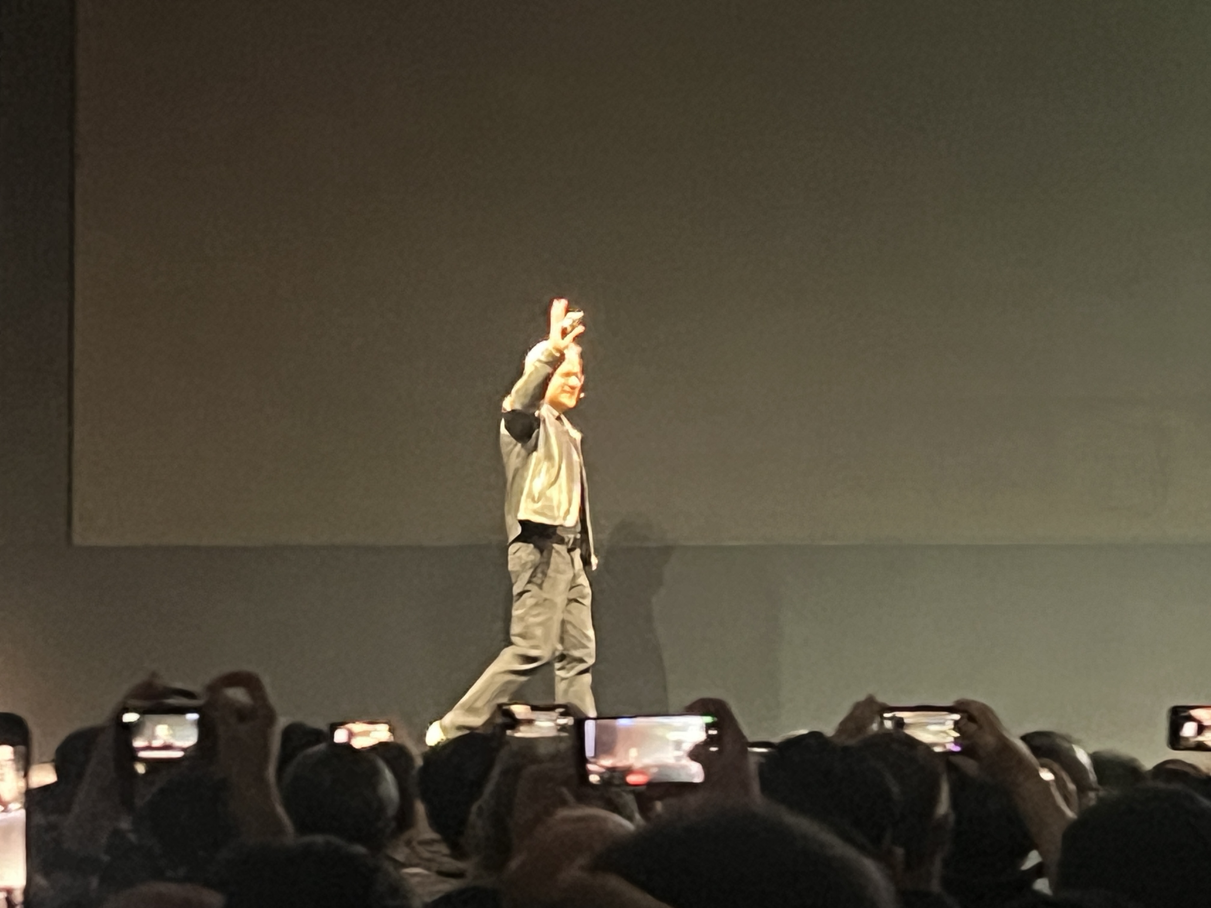 Jensen Huang on stage at Computex 2023