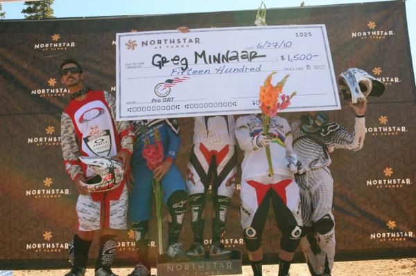 Greg Minnaar (Santa Cruz Syndicate) gets to take home the big check.