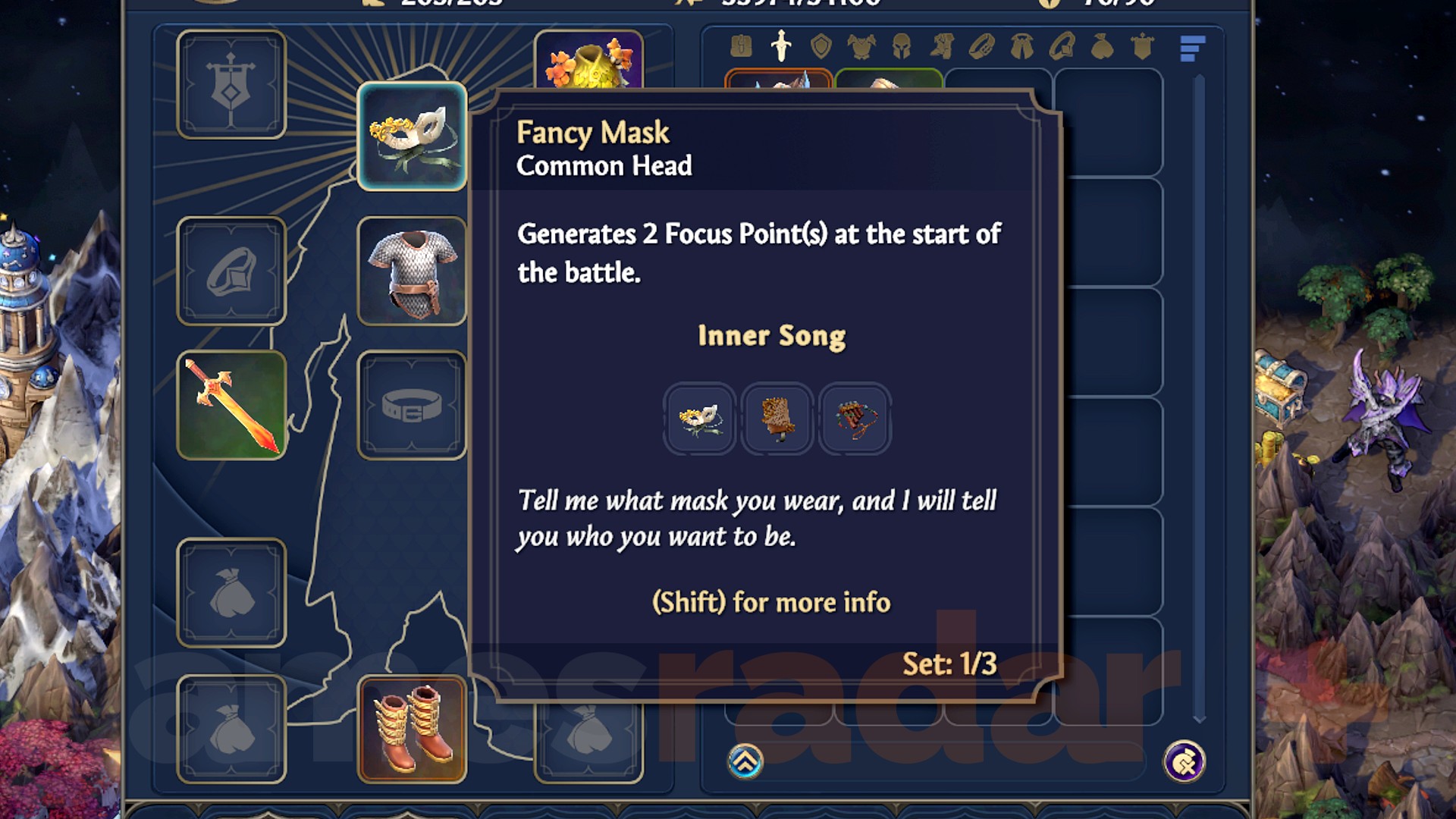 The Fancy Mask, one of the best Heroes Olden Era artefacts