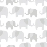 Mack + Milo Alessandra Elephant Parade 5.5m L x 52cm W Animals Roll Wallpaper | £24.99 per roll at Wayfair