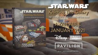 A copy of knitting pattern book Star Wars: Knitting the Galaxy.