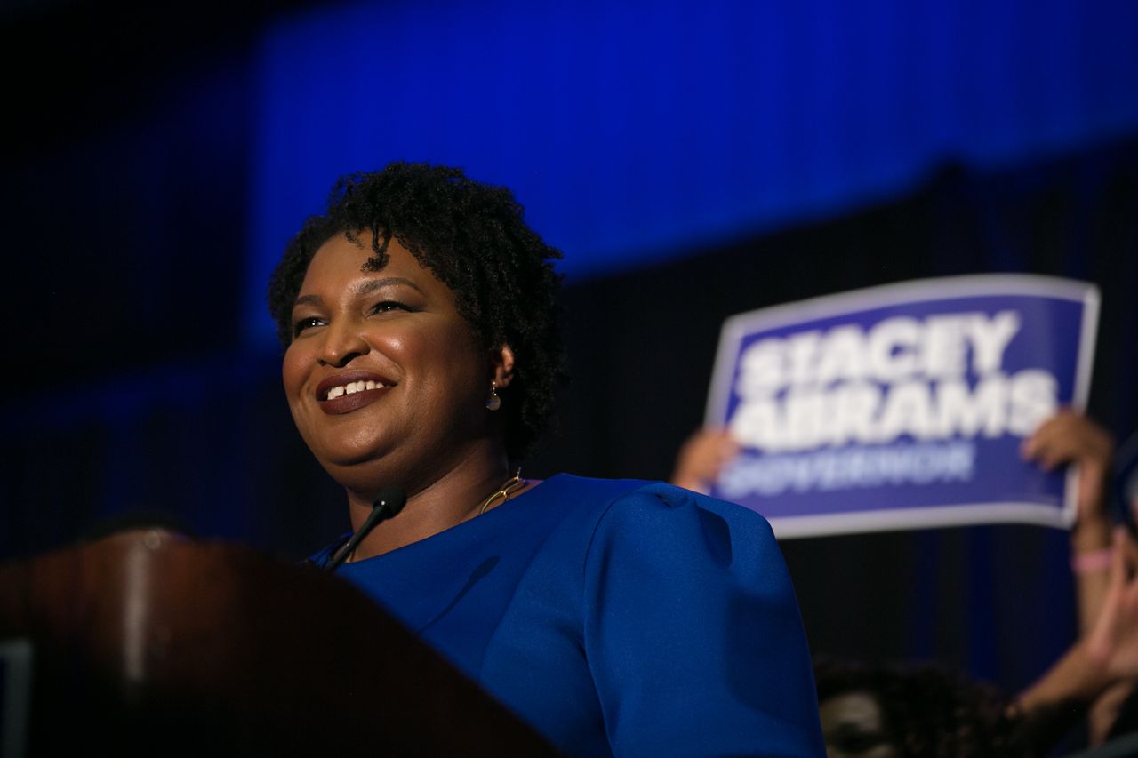 Stacey Abrams on stage