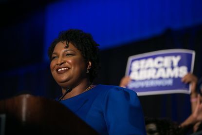 Stacey Abrams on stage