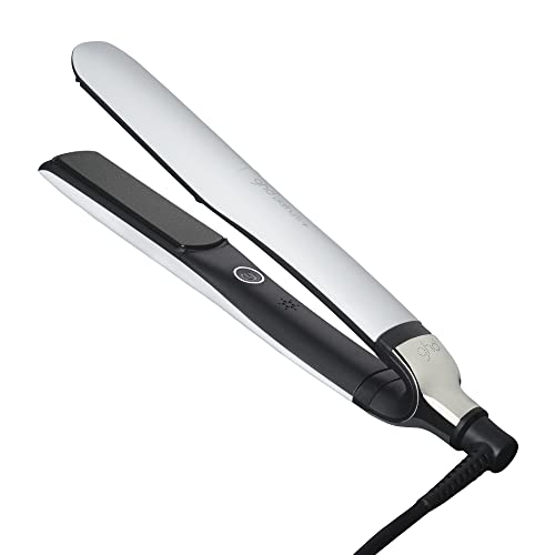 Ghd Platinum+ Styler &amp;#8213; 1" Flat Iron Hair Straightener, Professional Ceramic Hair Styling Tool for Stronger Hair, More Shine, &amp;amp; More Color Protection - White