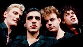 Killing Joke posing for a photograph in 1984