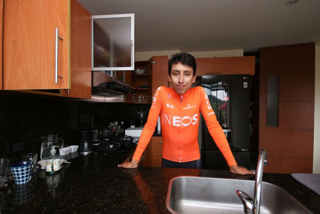 Egan Bernal training in Colombia