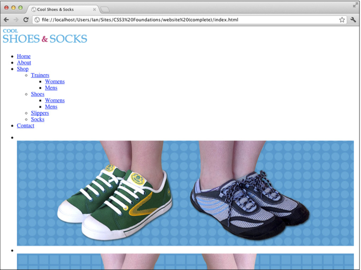 Figure 1-1 A web page without any CSS