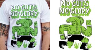 T-Shirt Design: No Guts No Glory