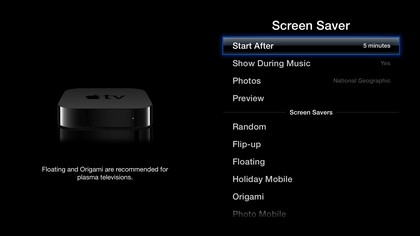 apple tv settings