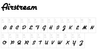 Free retro fonts: Airstream