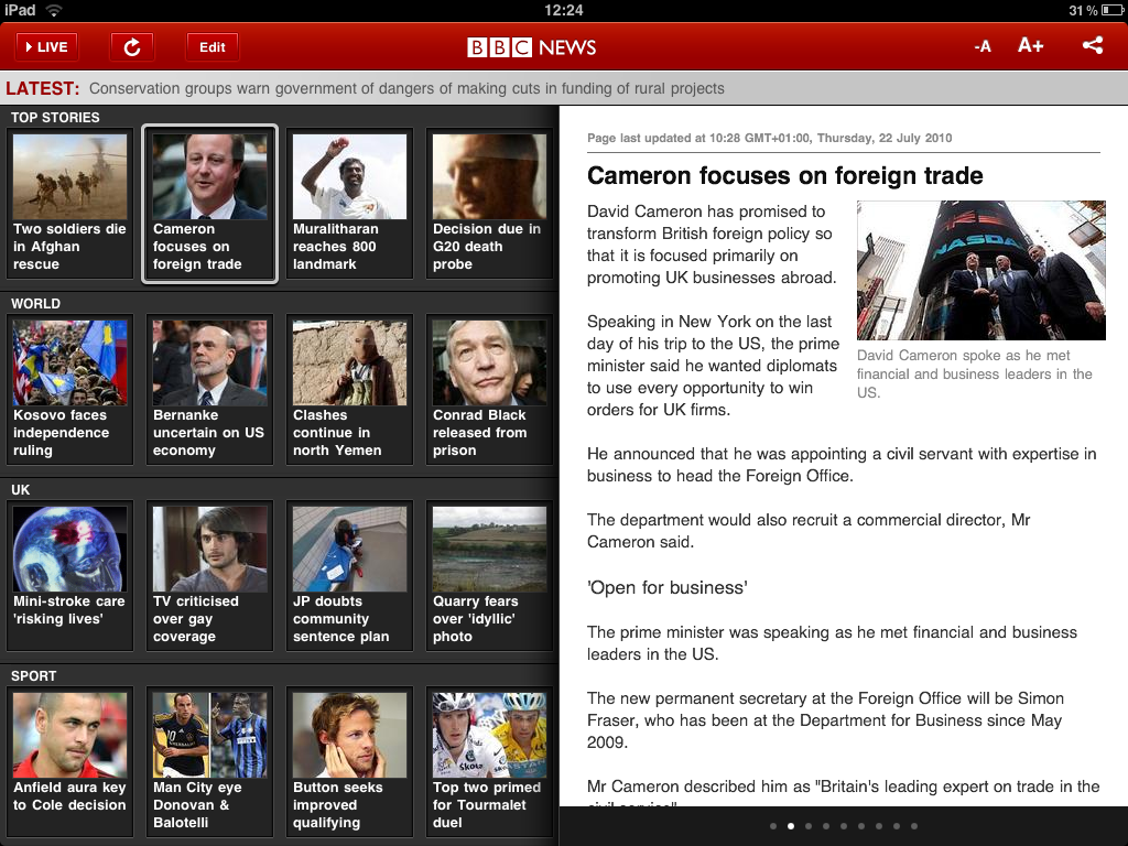 Hands On: BBC News App Review | TechRadar