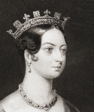 A portrait of Queen Victoria