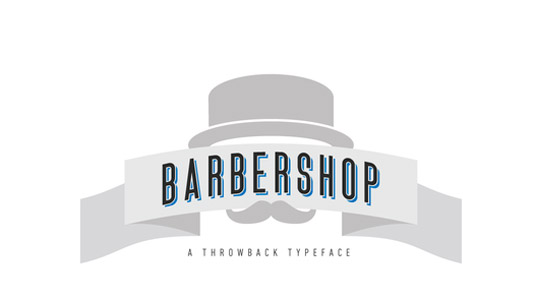 Free fonts: Barbershop