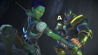 Marvel's Guardians of the Galaxy the Telltale Series Episode 1 Xbox One Gamora vs Thanos