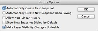 Photoshop secrets: Enable visibility history