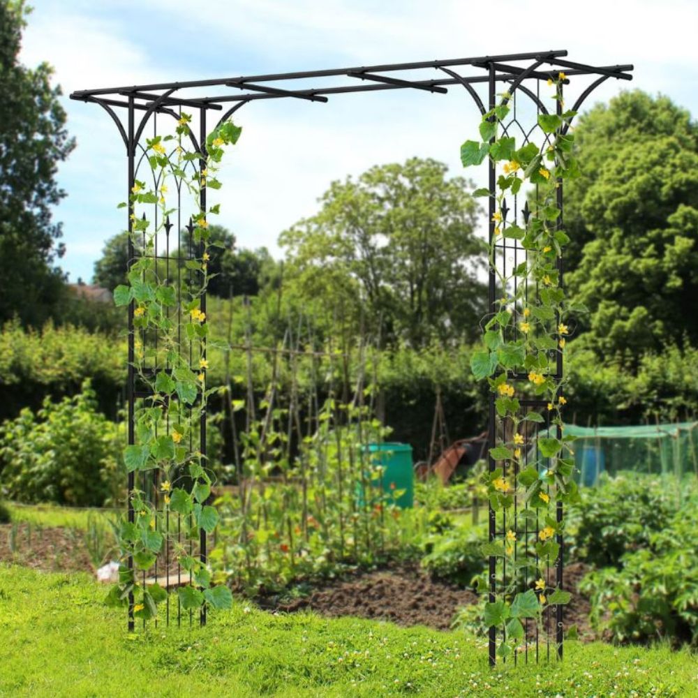 Costway 81" Metal Garden Arbor