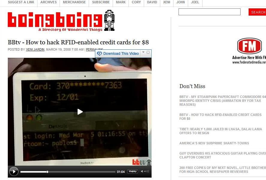 RFID credit card hacked TechRadar