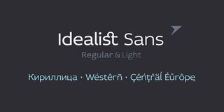 Free font: Idealist Sans