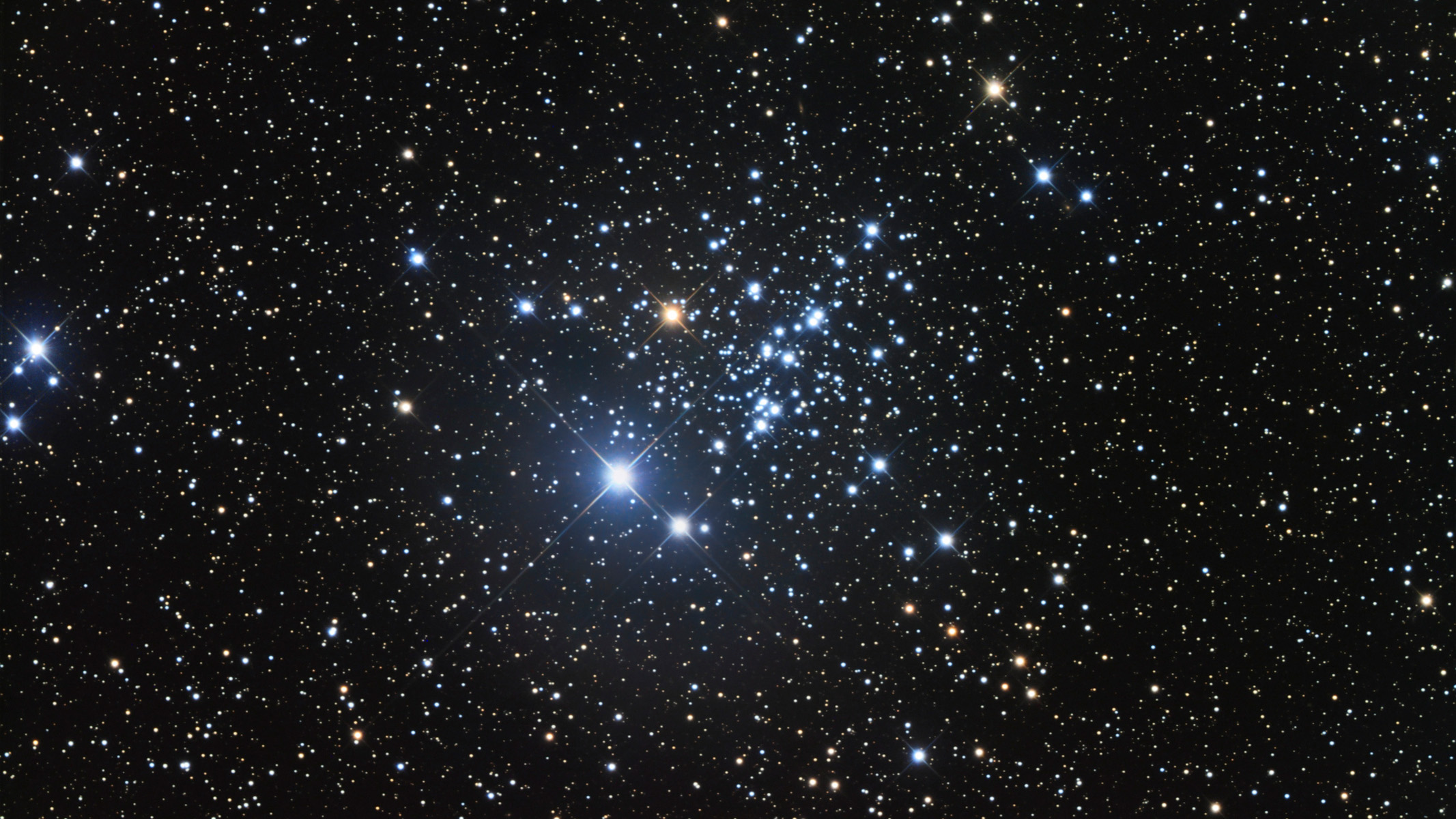 owl cluster in the night sky
