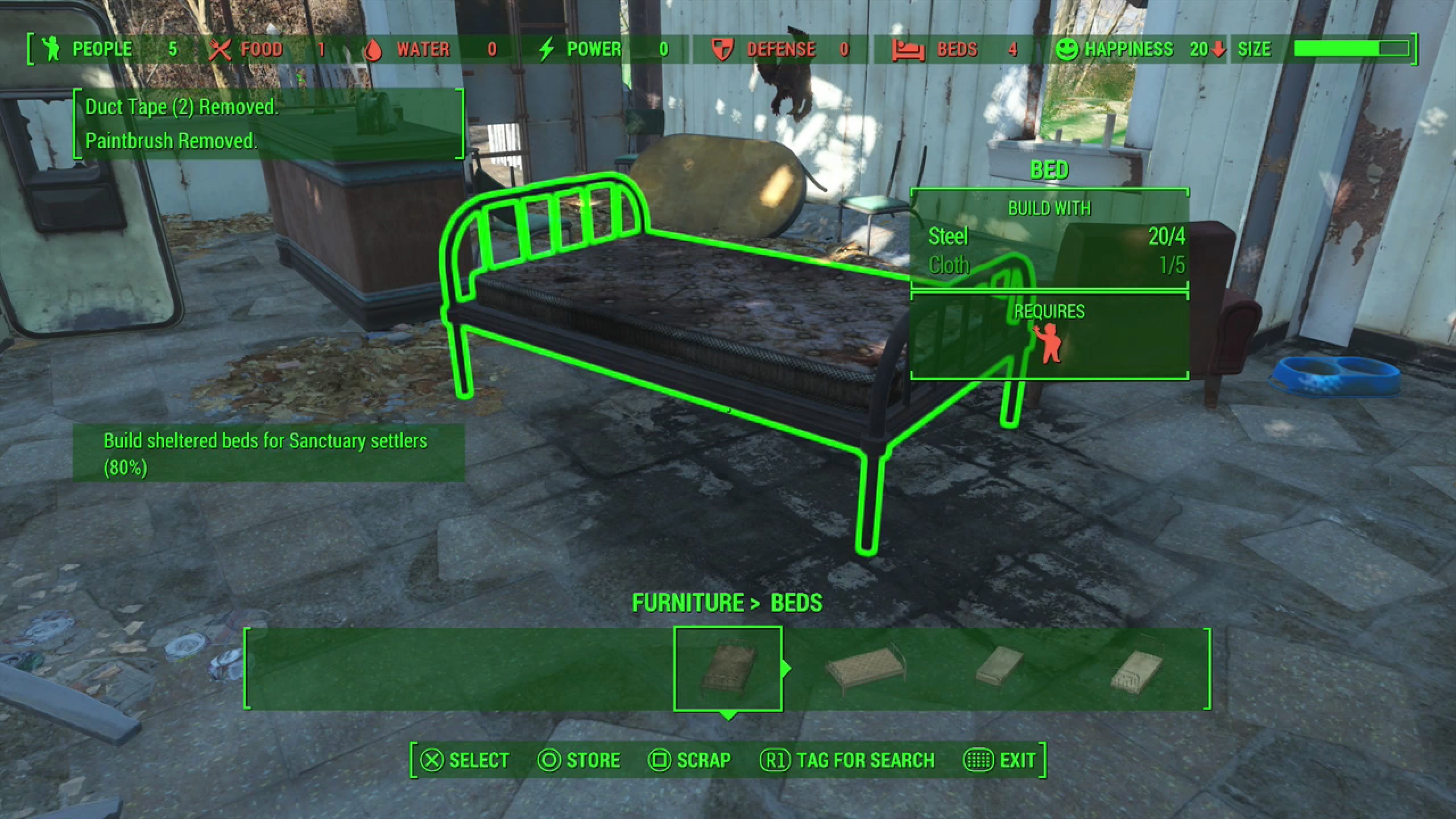Fallout 4 создание кроватей фото 19