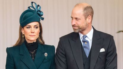 Prince William, Prince of Wales and Catherine, Princess of Wales during the State Visit of the Sultan Of Oman to the UK on October 20, 2026
