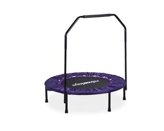 Image of purple folding trampoline
