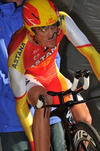 Ban or no ban on his bike, Contador knows how to time trial