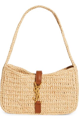 Mini Le 5 à 7 Raffia Hobo