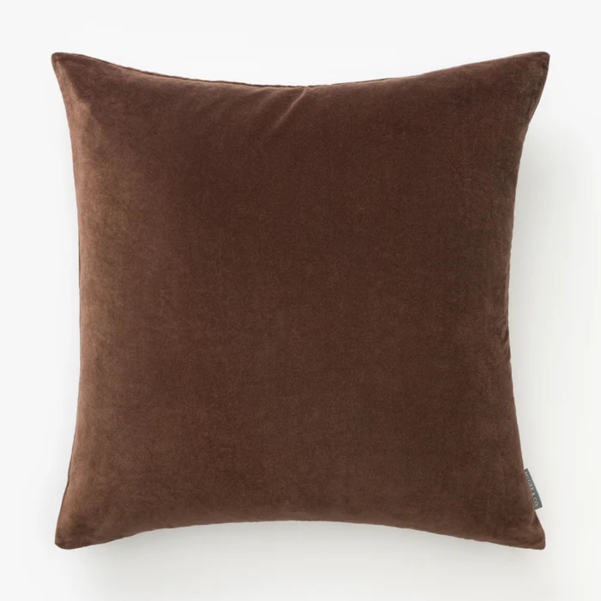 Bellevue Velvet Pillow Cover (Brown)