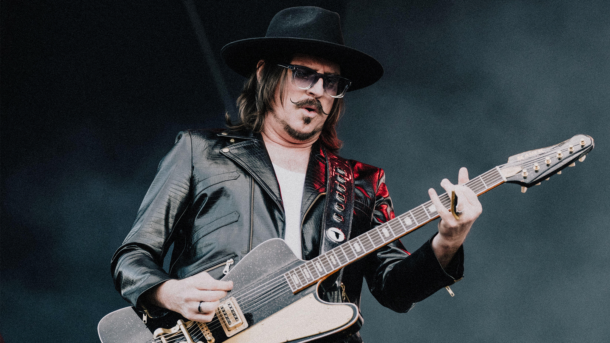 Scott Holiday performs with Rival Sons at the Danish heavy metal festival Copenhell 2024 in Copenhagen, June 21, 2024. 