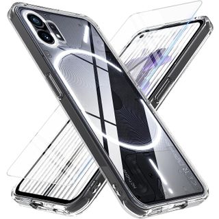 Hensinple Nothing Phone 2 Case with Tempered Glass Screen Protector