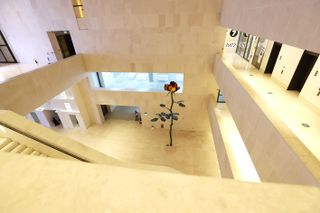 m7 museum Qatar Doha featuring Sculpture Rose III by Isa Genzken