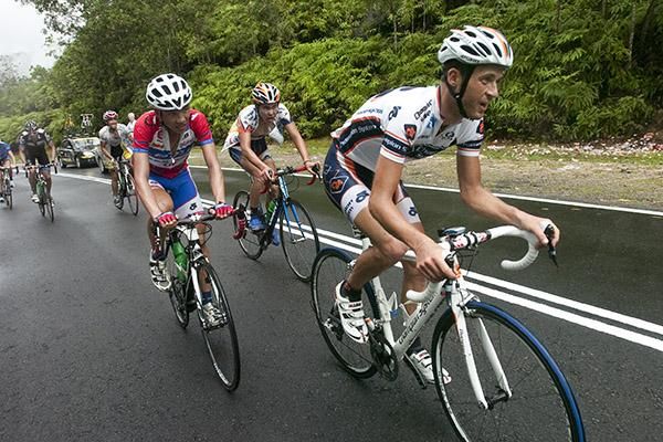 The peloton began to fracture on the lower slopes of Genting Highlands.