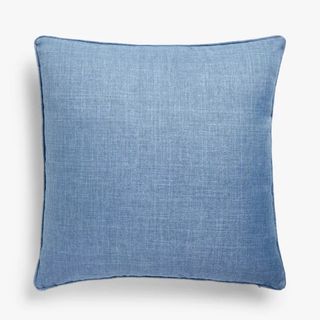 John Lewis ANYDAY Textured Weave Cushion in Mid Blue