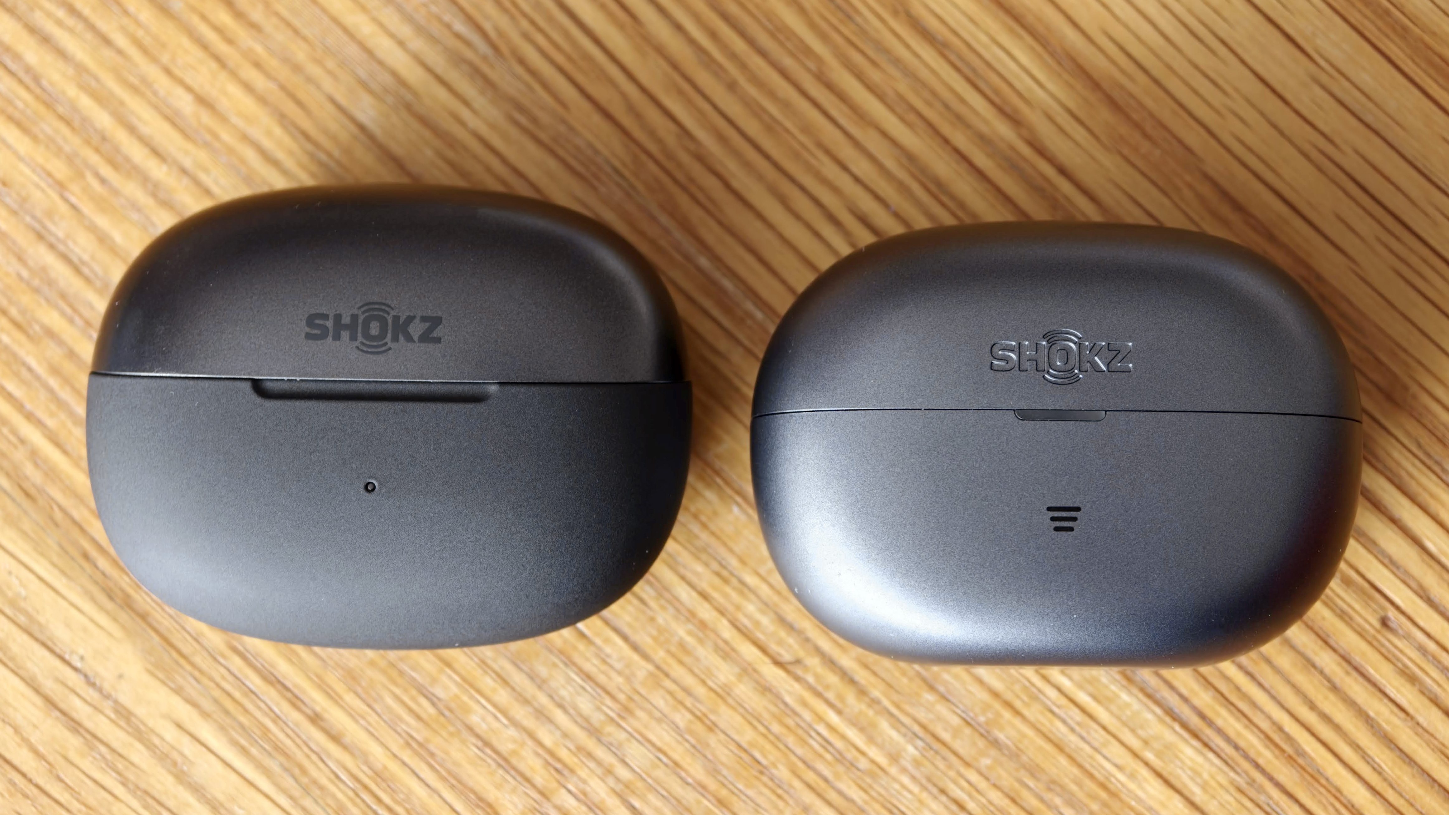 Shokz OpenDots 2 (left) versus Shokz OpenDots Air (right)