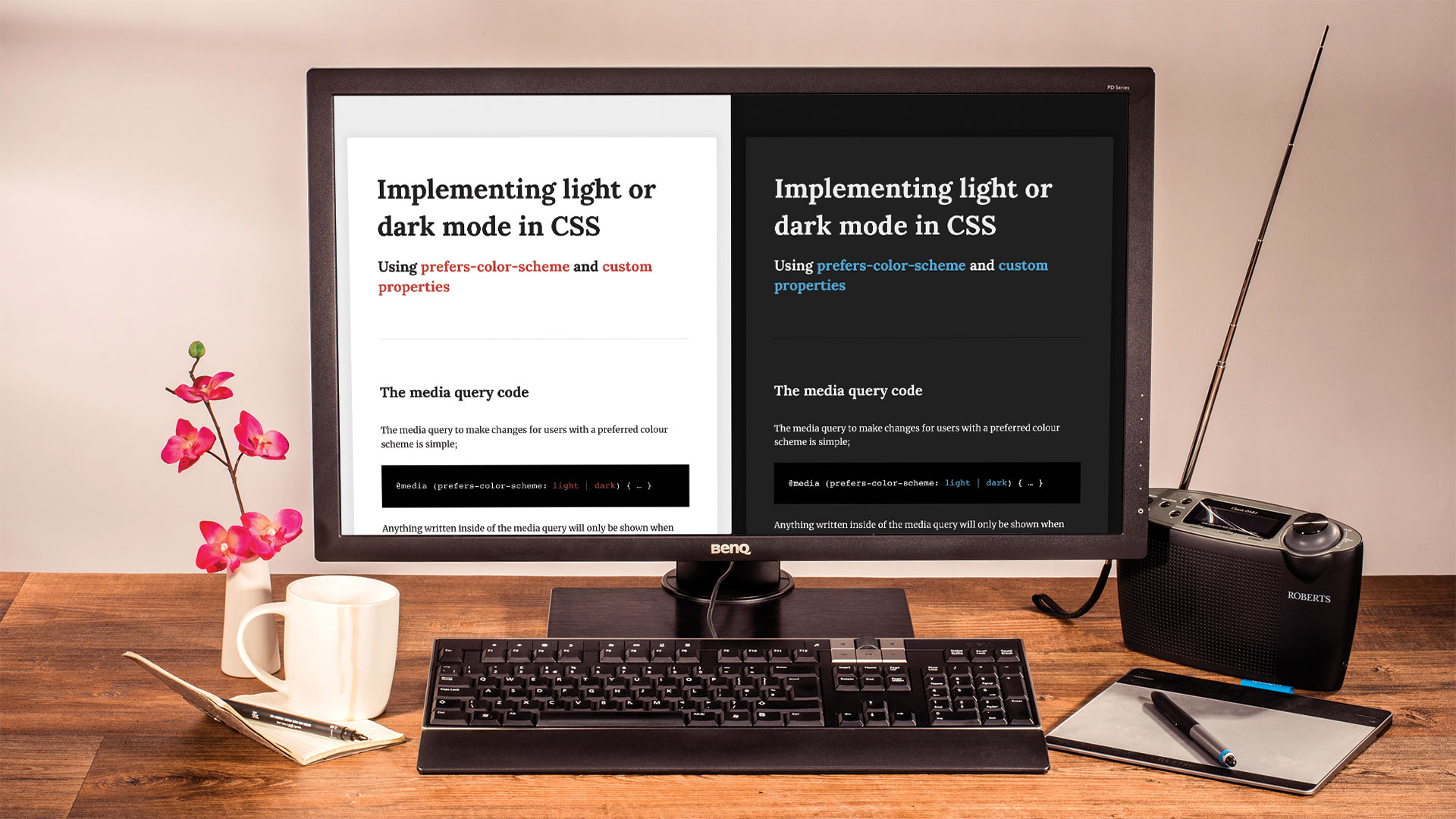 How To Implement Light Or Dark Modes In Css Creative Bloq