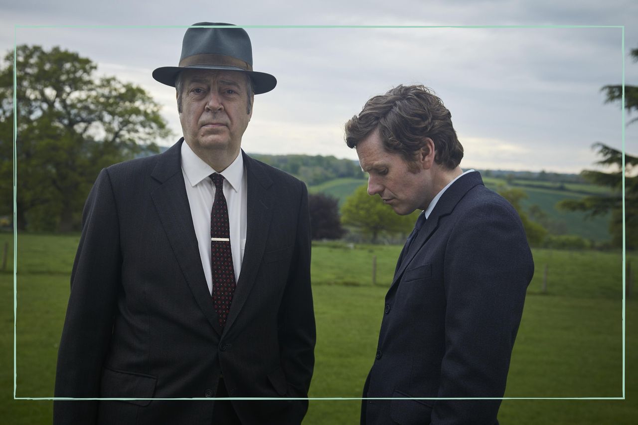 SHAUN EVANS as Endeavour and ROGER ALLAM as Fred Thursday in Endeavour