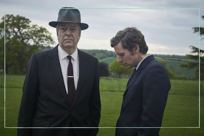 SHAUN EVANS as Endeavour and ROGER ALLAM as Fred Thursday in Endeavour