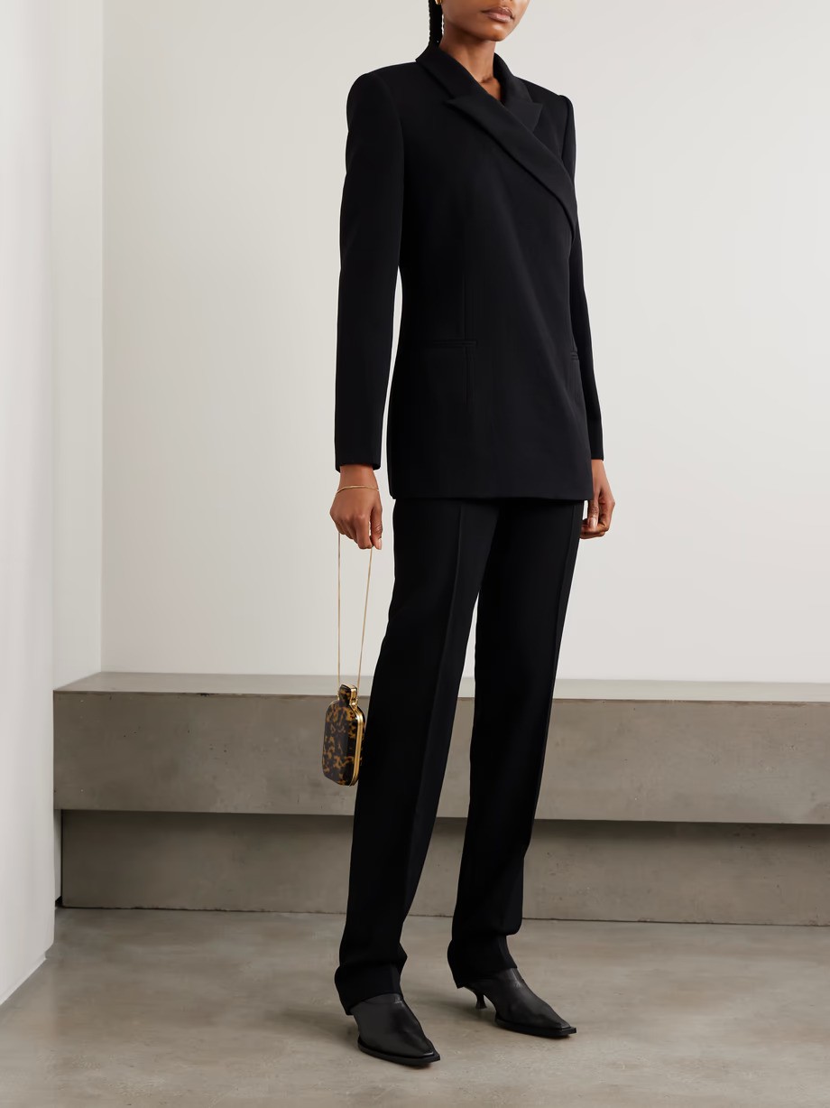 Calvin Klein Collection, Lucia Wool Straight-Leg Pants