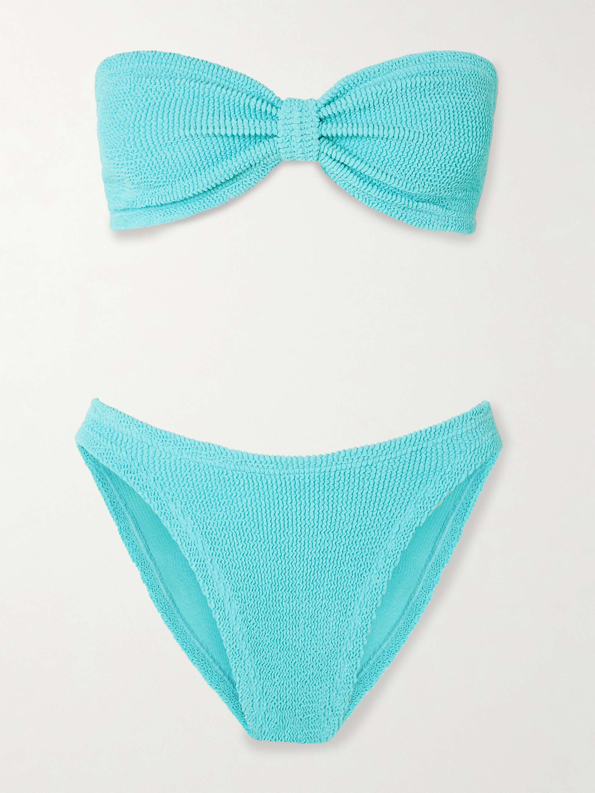 Jean Seersucker Bandeau Bikini