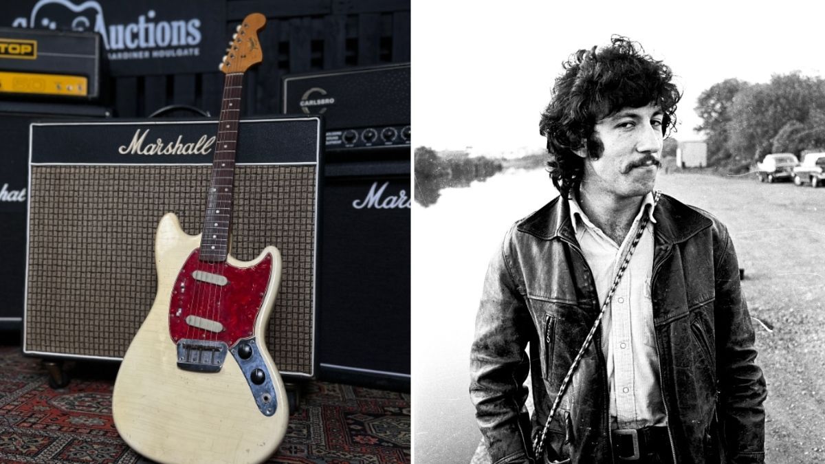 Peter Green&#039;s Fender Duo-Sonic II (left), Peter Green