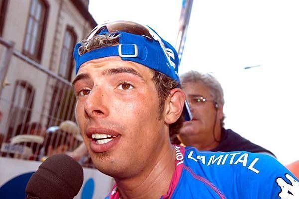Alessandro Ballan (Lampre) interviewed afterwards