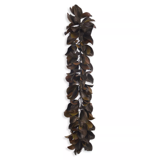 Faux Brown Magnolia Garland