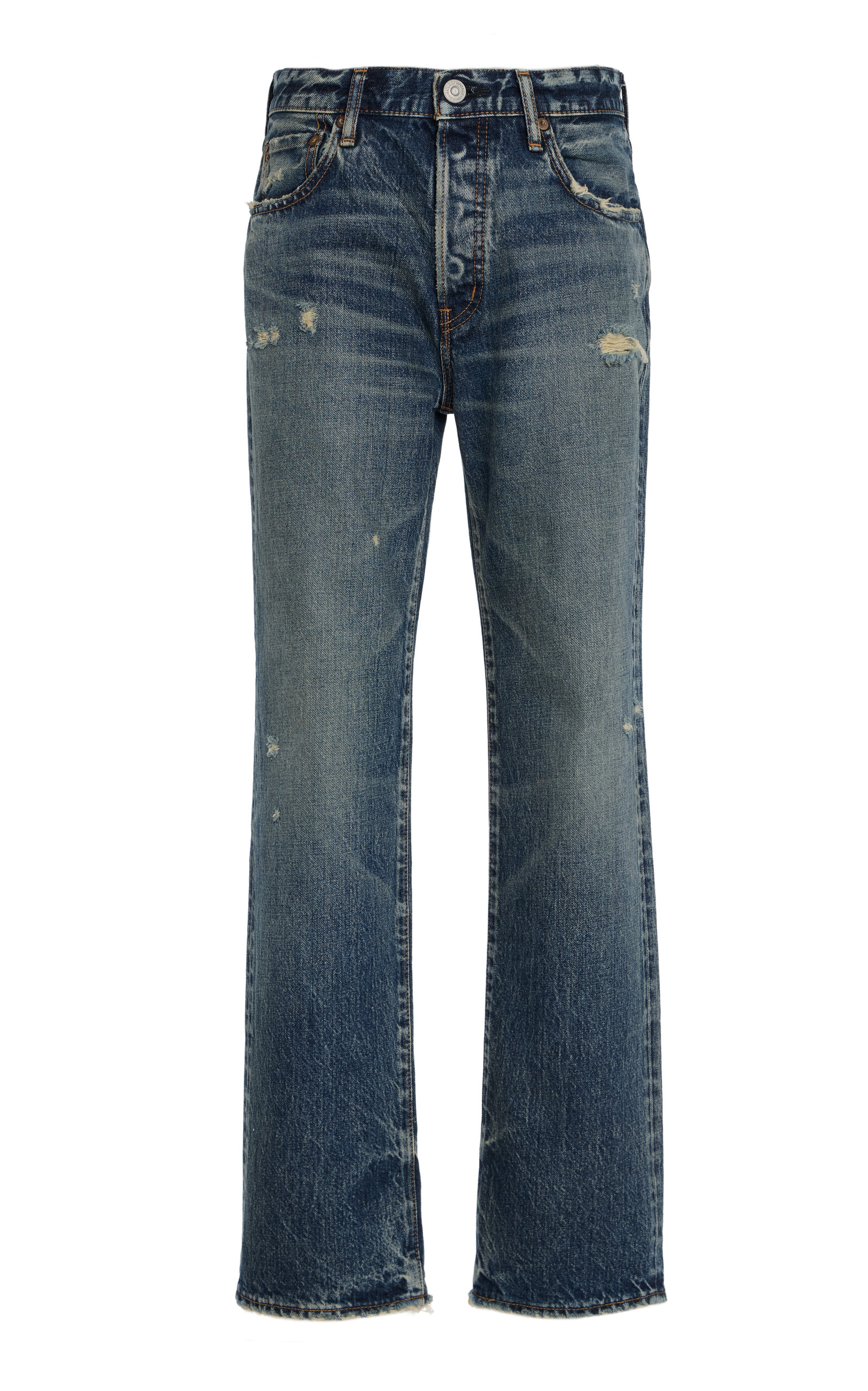 Bartow Mid-Rise Straight-Leg Jeans
