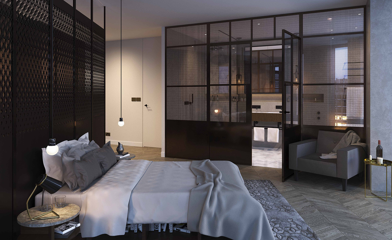 The bedroom