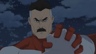 Omni-Man stops someone from punching him in Invincible season 2