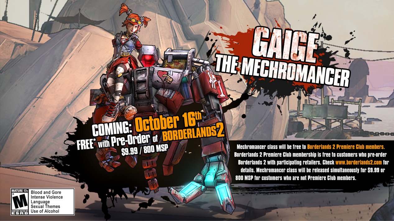 Borderlands 2 Mechromancer Dlc Priced Pc Gamer