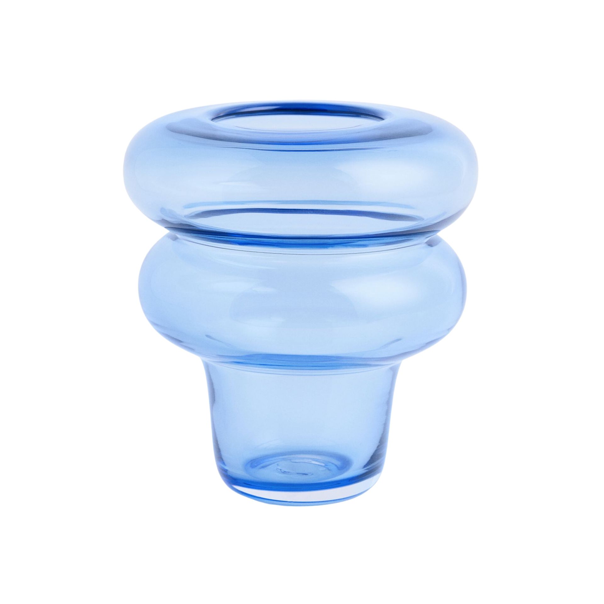 Vas kaca biru dari H&M