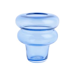 Blue glass vase from H&M