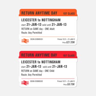 national rail ticket design